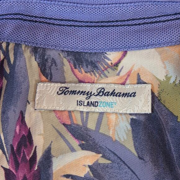 Tommy Bahama Island Zone Shirt XL Marlin Embroidery Floral Trim Button Down - Picture 3 of 14